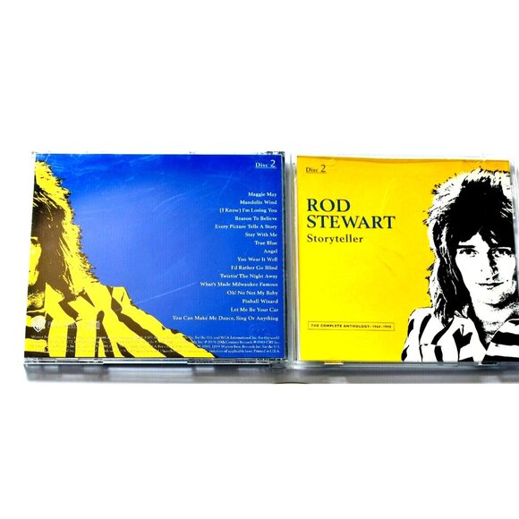 CD ROD STEWART Storyteller Disc 2 Reason Believe 1990 16 Track Maggie May - Picture 5 of 5